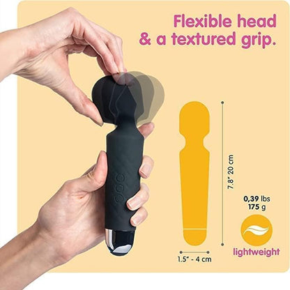 Personal Female Massager For Women | 20 Vibration Modes, USB Rechargeable, Waterproof, Medical Grade Silicone, 3 Months Warranty