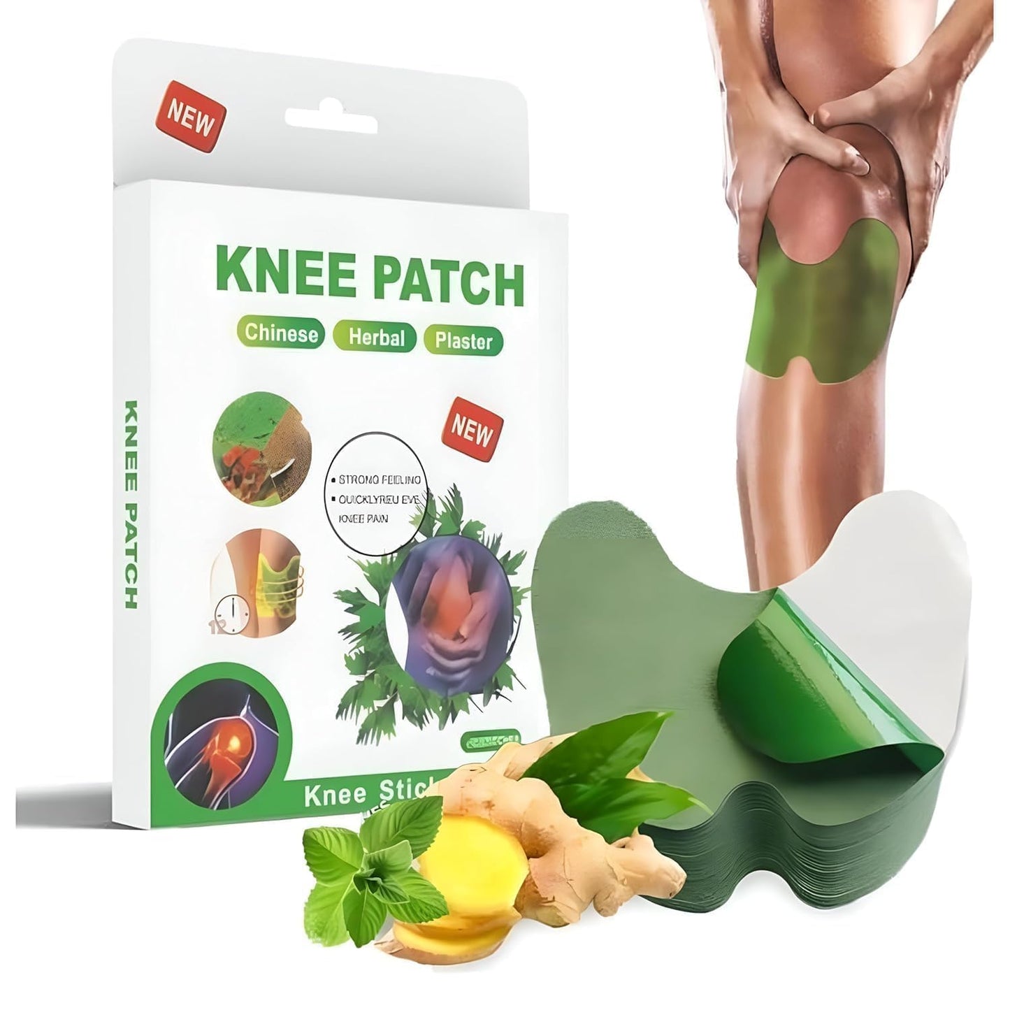 Herbal Pain Relief Patches – Knee, Back & Neck (Pack of 30)