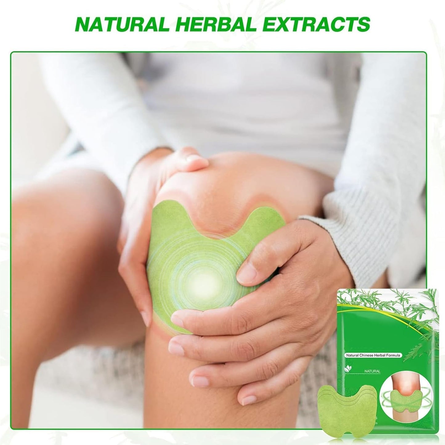 Herbal Pain Relief Patches – Knee, Back & Neck (Pack of 30)