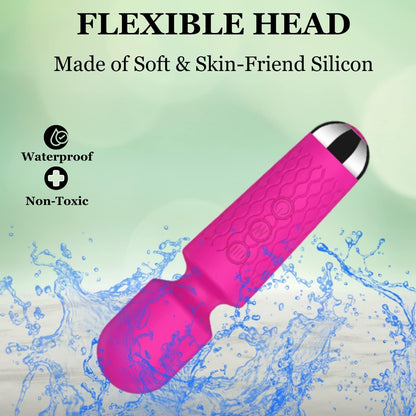 Personal Female Massager For Women | 20 Vibration Modes, USB Rechargeable, Waterproof, Medical Grade Silicone, 3 Months Warranty