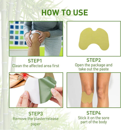 Herbal Pain Relief Patches – Knee, Back & Neck (Pack of 30)