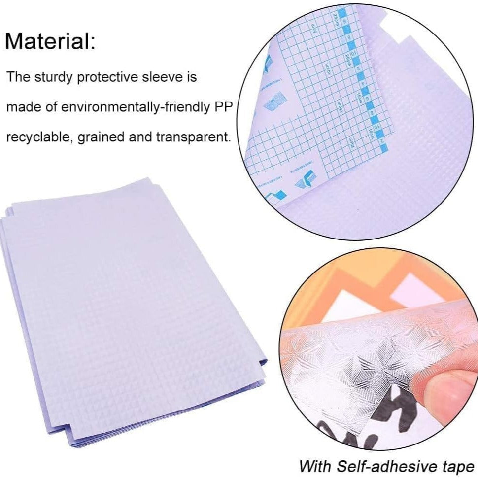 Self-Adhesive Transparent Protective Book Cover - Set of 30 Piece