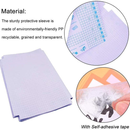 Self-Adhesive Transparent Protective Book Cover - Set of 30 Piece
